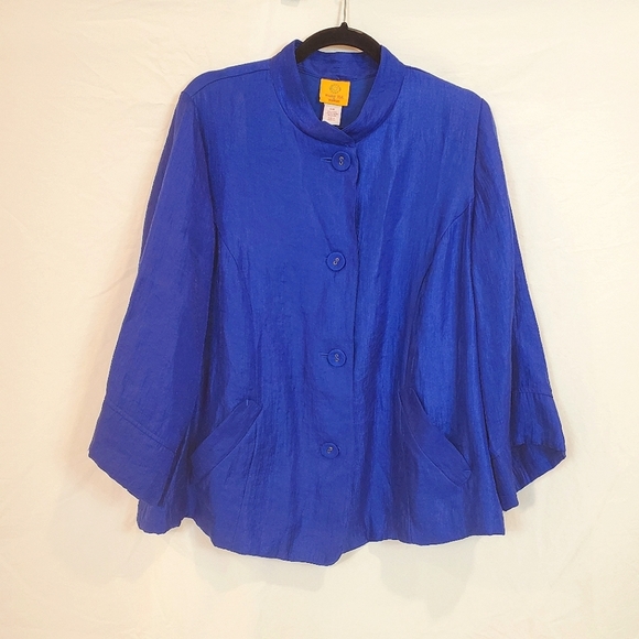 Ruby Rd. Jackets & Blazers - Ruby Rd. Shimmery Royal Blue jacket 18W